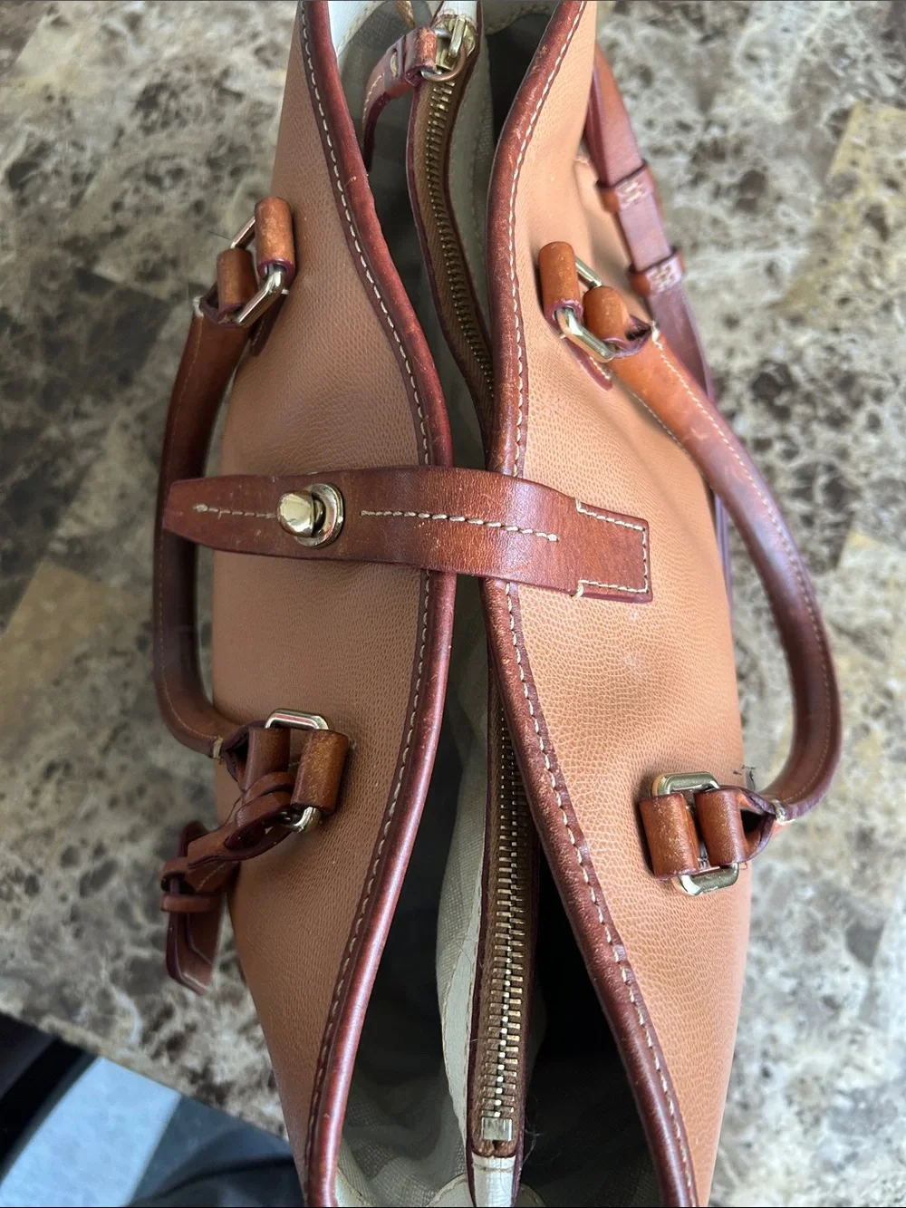 Dooney & Bourke structured leather